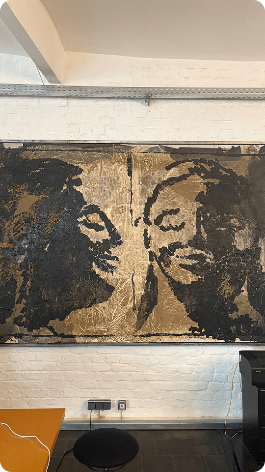 Foto eines Gemäldes aus dem Büro